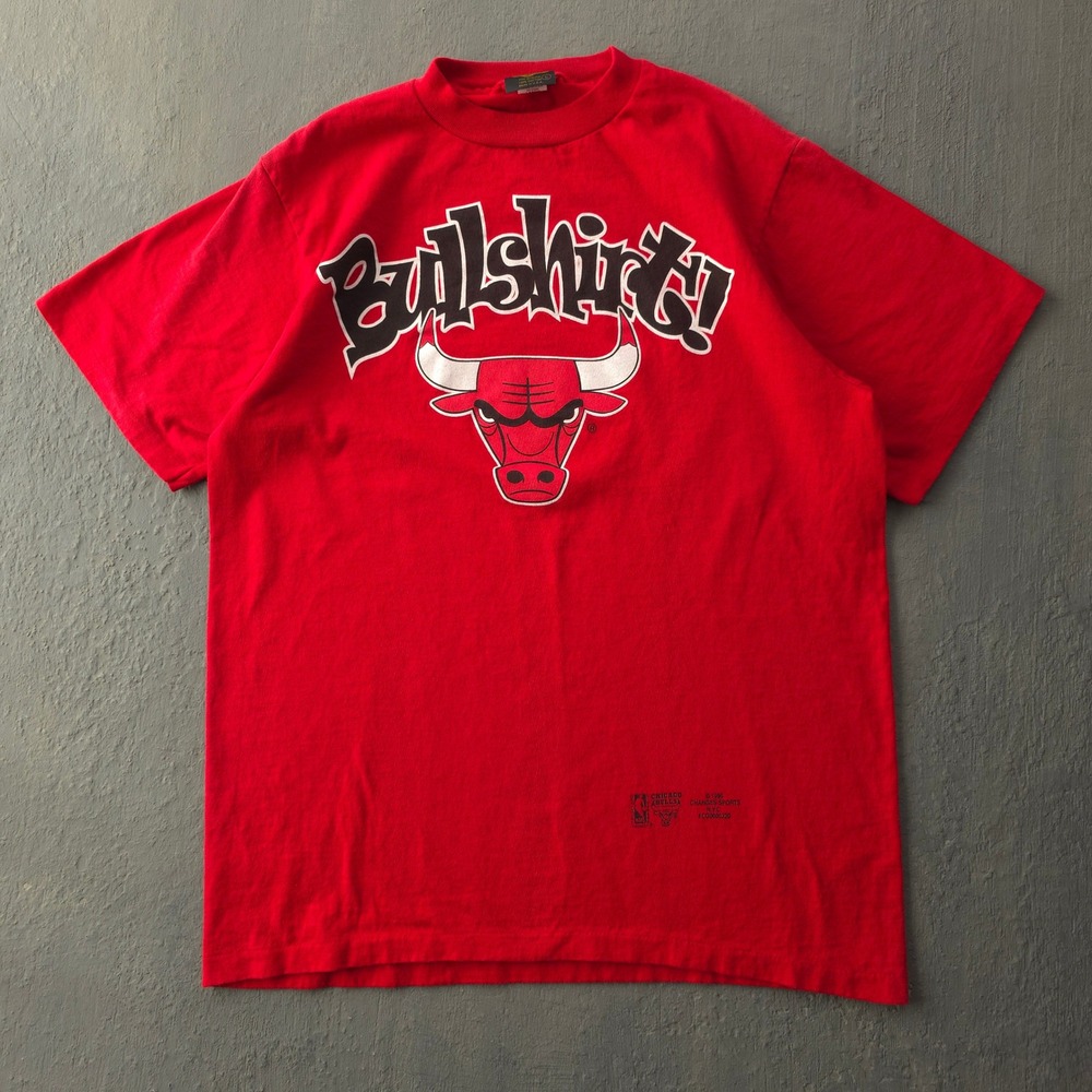 Vintage 90s Changes Red T-shirt L Chicago Bulls Bullshirt Graphic